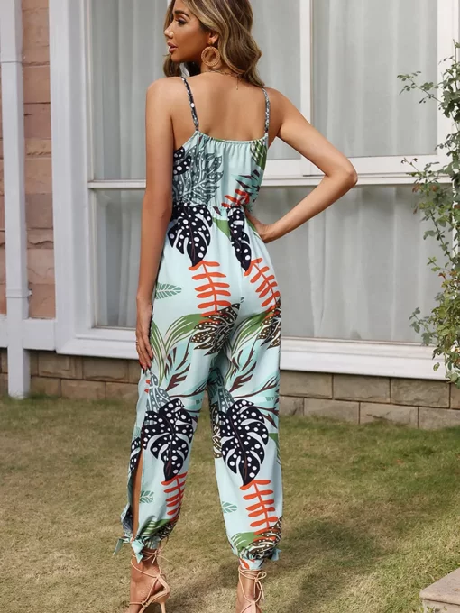 Summer Print Long Jumpsuit Women Casual Backless Sleeveless Rompers Elegant Slim V Neck Hollow Jumpsuits Sexy.jpg 4