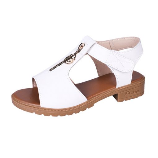 hEZgSummer Sandals Women Flat Beach Sandals Casual Woman Summer Footwear Ladies Sandals Black White Shoes A2172