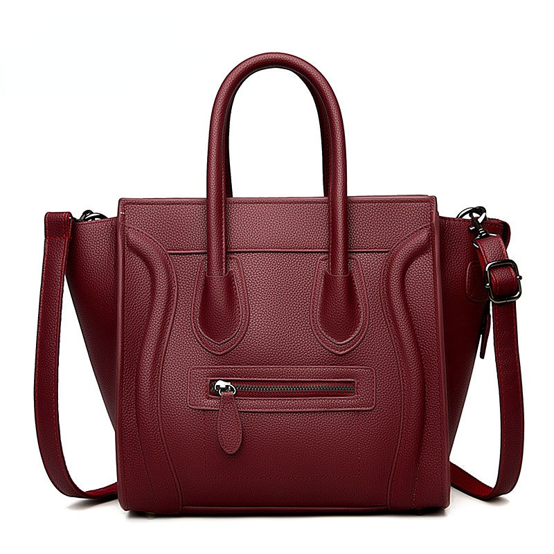 k1pkWomen s High Quality Luxury Designer Replica Handbag Leather Shoulder Bag Top Handle Big Tote Black