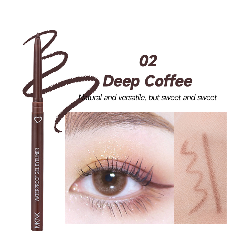 oSJtBlack Brown Quick drying Eyeliner Waterproof Liquid Eyeliner Gel Pen Long Lasting Smooth Pencil Not Blooming