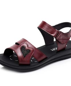 rJfGMVVJKE big size fashion summer new shoes woman casual sandals women comfortable genuine leather shoes women