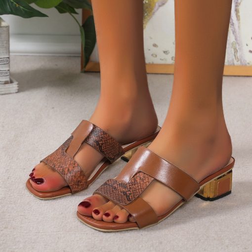 skEZNew Women s Slippers Women Shoes 2022 Summer Peep Toe Sandals Fashion Pumps Ladies Dress Wedding