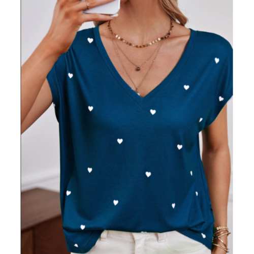 wGAwWomen V neck T shirt 3d Alphabet Fashion Y2k Streetwear Summer Short Sleeve Women s Oversized