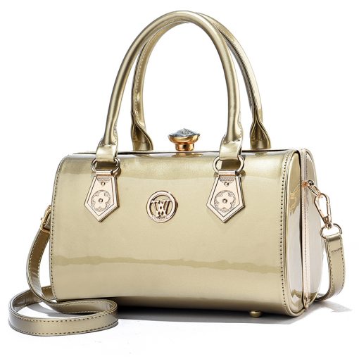 3LrqNew Luxury Patent Leather Women S Bags Europe Diamond Ladies Handbags Bright Shoulder Bag Famous Brand