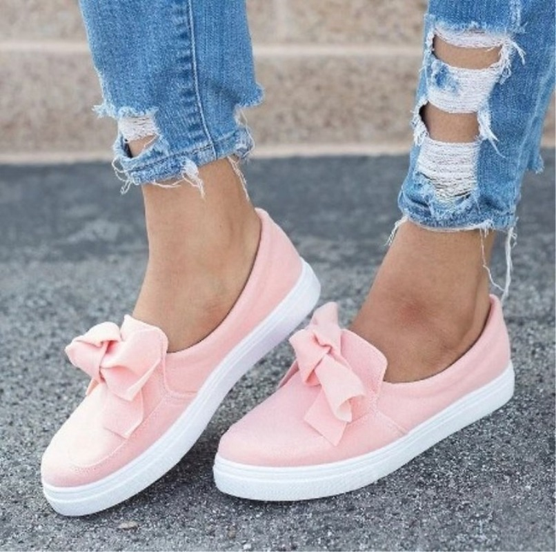 57GJComemore Women s Spring Summer Loafers Female Loafers Slip on Flats Ladies Shallow Mouth Sneakers 2023