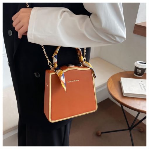 6MXHCGCBAG Vintage Luxury Designe Handbags For Women 2022 Fashion Shoulder Bag Simple High Quality PU Leather