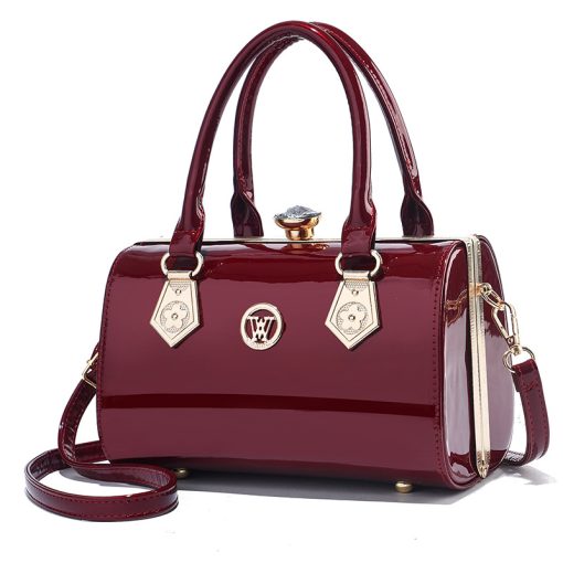 7igcNew Luxury Patent Leather Women S Bags Europe Diamond Ladies Handbags Bright Shoulder Bag Famous Brand