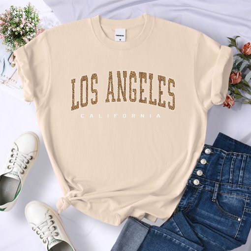 9KcPAmerican city Los Angeles California Women Tshirt Brand Summer T Shirt Casual Sport Tee Clothes Street