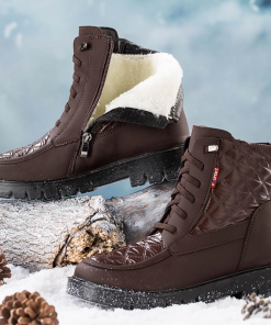 C8TLWomen Boots Waterproof Snow Boots For Winter Shoes Women Heels Ankle Boots Winter Platform Botas Mujer