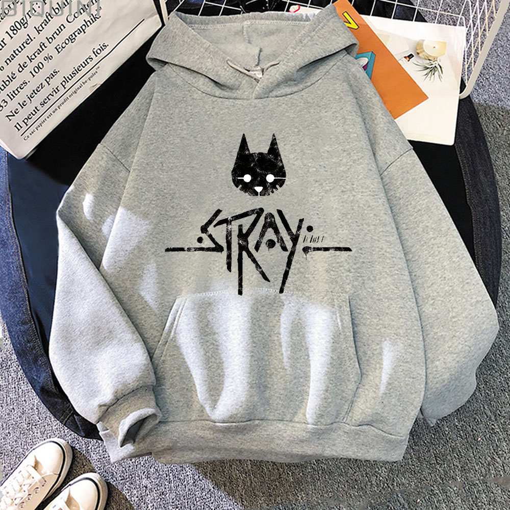 RCFnStray Cat Game Hoodies 2022 Hot Sweatshirt Men Fashion Long Sleeve Harajuku Y2k Clothes Male Pullover