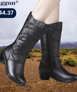 Winter Warm Plush Plus Size Mid calf Snow Boots