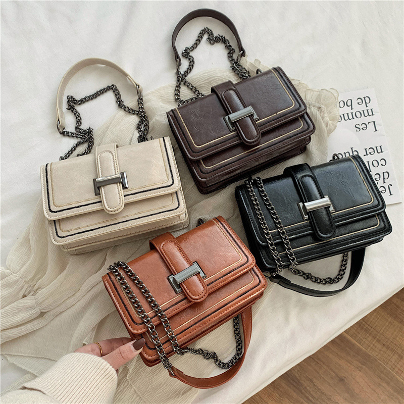 dipHVintage PU Leather Crossbody bags for Women 2022 New Fashion Ladies Cluthes Messenger Shoulder Bag Luxury