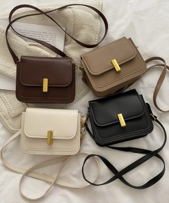 g919Vintage Solid Black White Women Shoulder Bags 2022 Summer New Version Messenger Bag Handbag Chain Wild