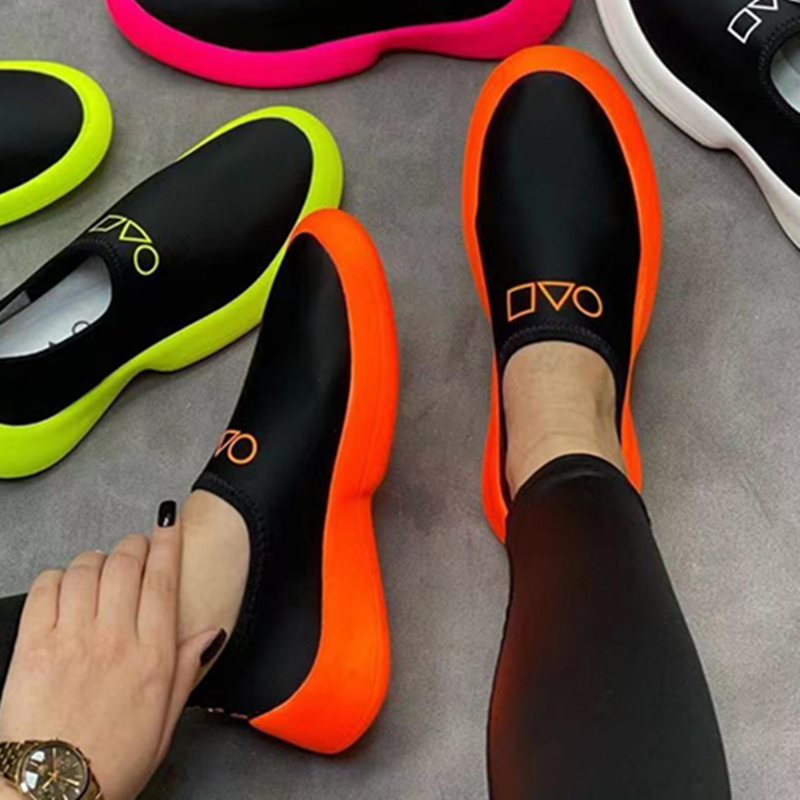 lCqo2022 Summer Platform Sneakers Women Orange Character Casual Shoes Plus Size Women Shoes 43 Shoes for