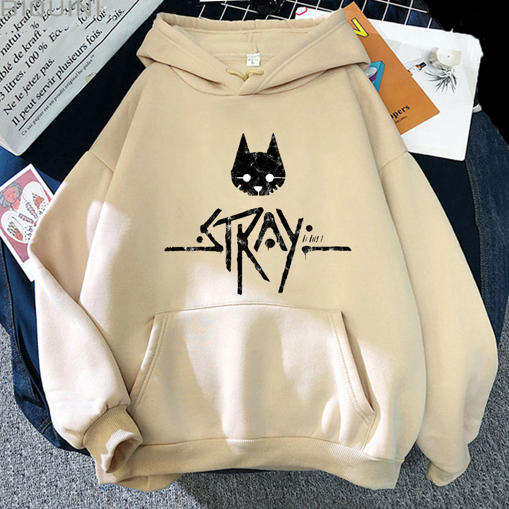 ukiOStray Cat Game Hoodies 2022 Hot Sweatshirt Men Fashion Long Sleeve Harajuku Y2k Clothes Male Pullover