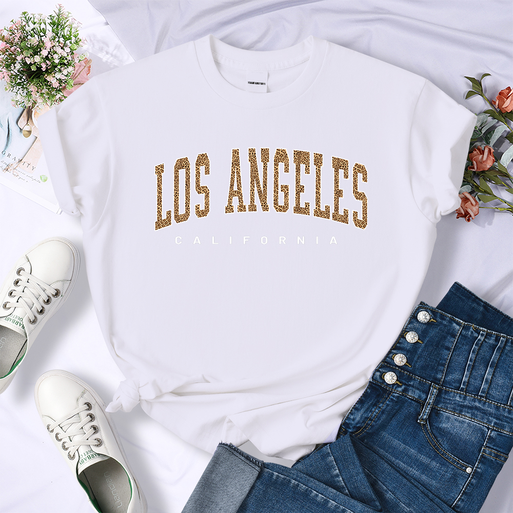 ww3pAmerican city Los Angeles California Women Tshirt Brand Summer T Shirt Casual Sport Tee Clothes Street