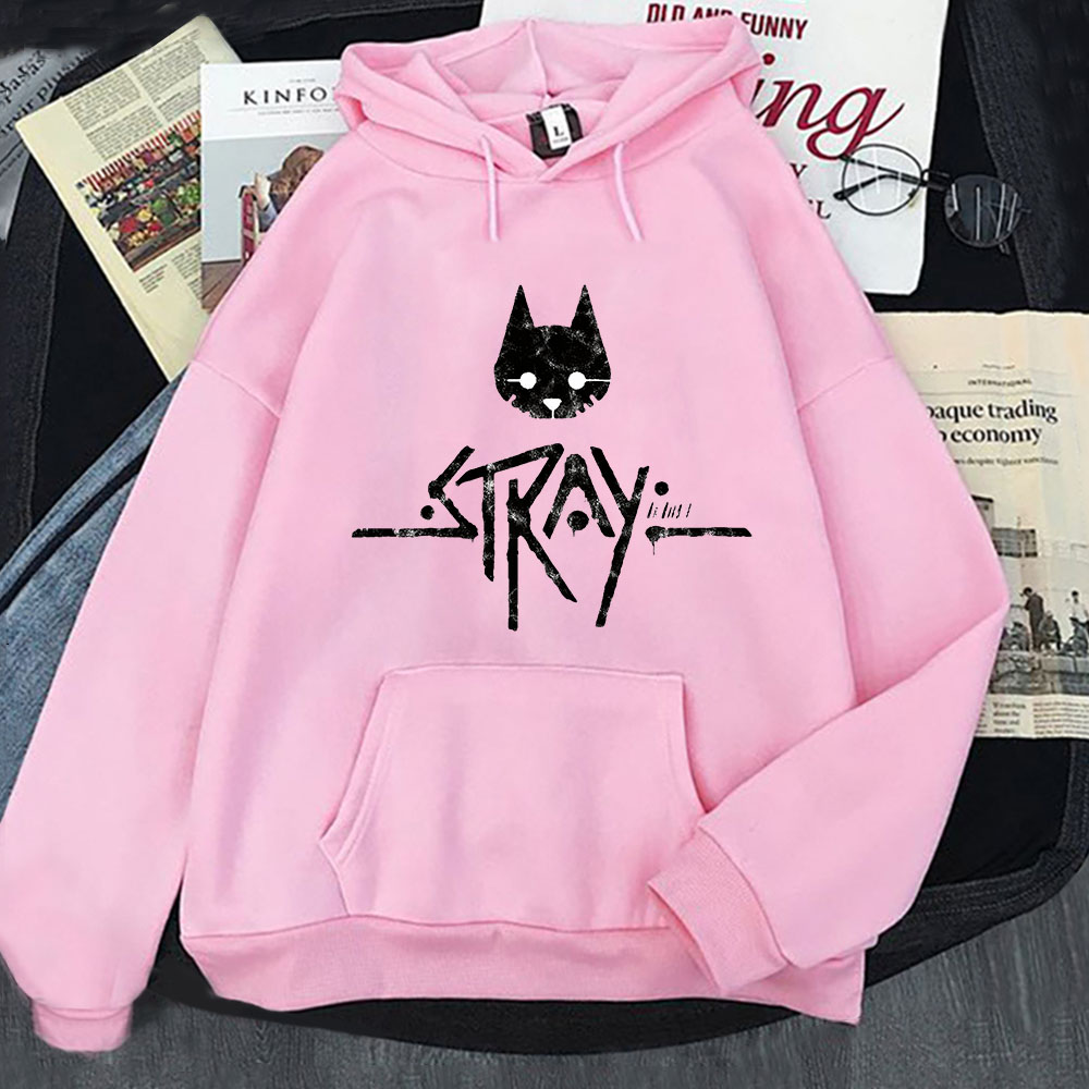 xYWwStray Cat Game Hoodies 2022 Hot Sweatshirt Men Fashion Long Sleeve Harajuku Y2k Clothes Male Pullover