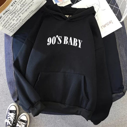 63uE90 s Baby Letter Design Hoodies For Womens Hip Hop Personality Streetwear Trendy Multicolor Hoody Fleece