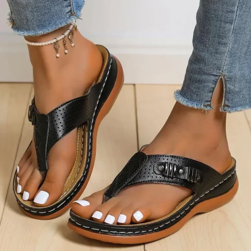EJsUWomen Sandals 2023 New Summer Sandals Shoes For Women Flip Flops Outdoor Low Heels Slippers Beach