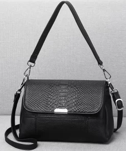 GVuc2023 Genuine Leather Handbags for Women Fashion Cow Leather Messenger Bag with Ball Bolsa Female Luxury