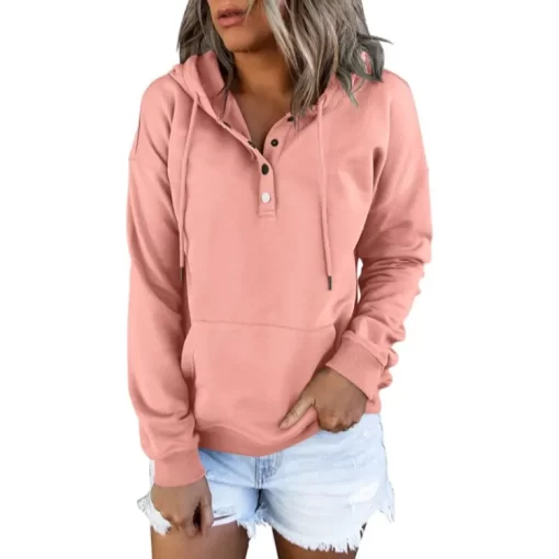 HQTaWomen Comfy Pure Hoodies Autumn Hooded Sweatshirt Women Hip Hop Hoodie Classic Hoody Pullover Tops Clothes