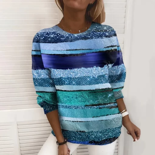 IERwAutumn Galaxy 3D Print Long Sleeve Women Hoodies Streetwear Female Hoodie Fashion Sweatshirts Pullovers Oversized Woman
