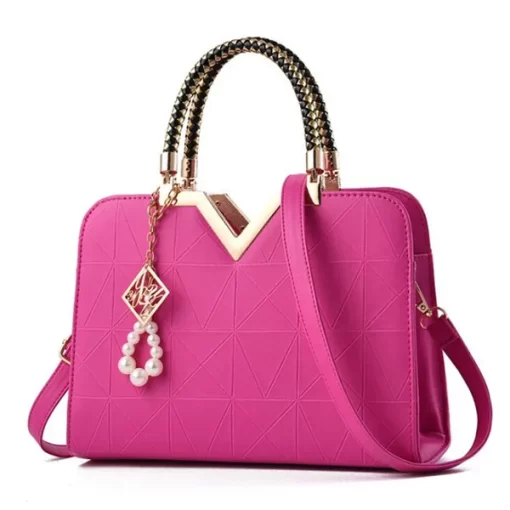 SF5v2023 New Summer Handbag Women Multi Pocket Zipper Shoulder Bag PU Leather Female Fashion Crossody Bag