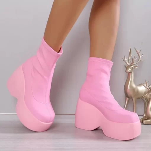 ZsozShoes for Women 2023 New Platform Women s Boots Fashion Punk Boots 12CM High Heel Boots