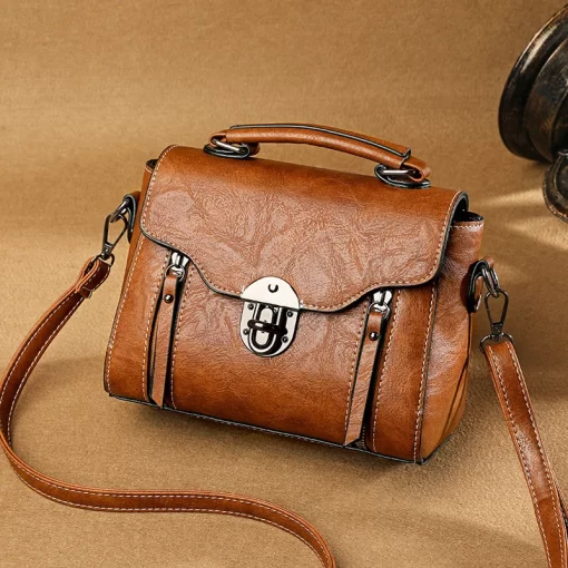 dehkFashion Small Square Bag For Women Luxury Designer Handbags High Quality Female Bag PU Leather Flap