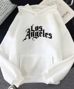 hJCrLos Angeles Printing Sweatshirts Women Loose Hip Hop Style Hoodies High Quality Spring Autumn Casual Hooded