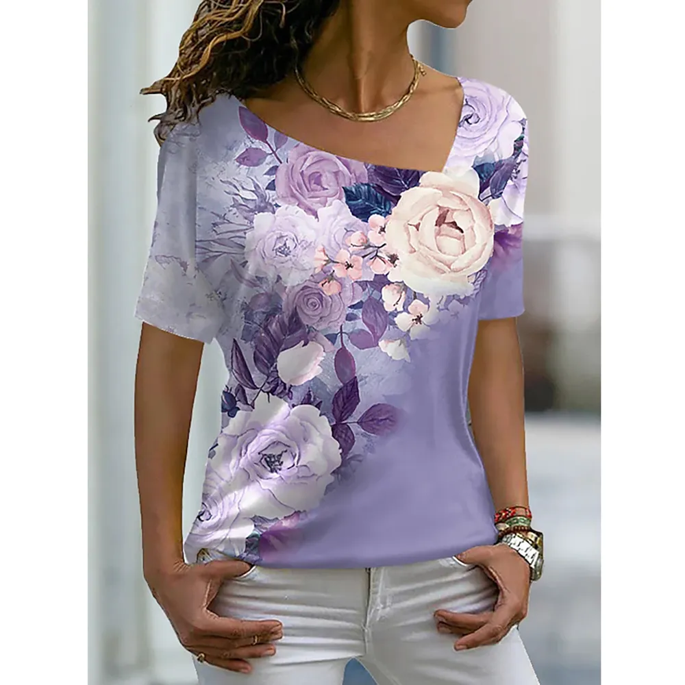 Women’s 3D Flower Pattern Shirt – Miggon