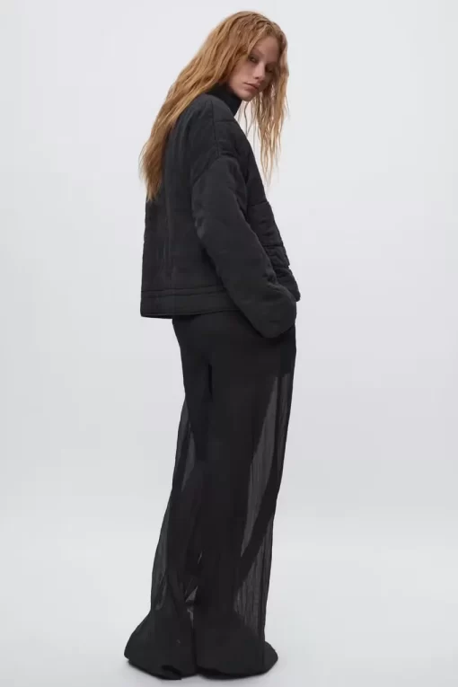 v3dhTRAF Cotton Coat Women s 2023 Winter Fashion Pocket Drawstring Warm Vintage Long Sleeve Zipper Female