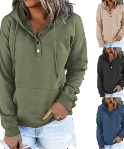 zrfvWomen Comfy Pure Hoodies Autumn Hooded Sweatshirt Women Hip Hop Hoodie Classic Hoody Pullover Tops Clothes