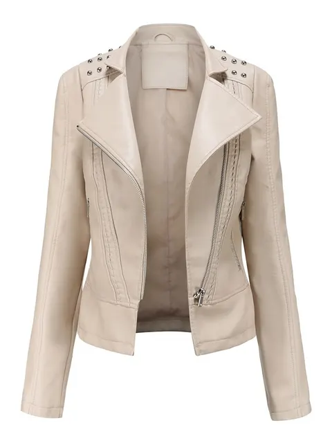 2022 New Women Spring Autumn Turn Down Collar Long Sleeve Slim Thin Small Coat Biker Suit.jpg 640x640.jpg (3)