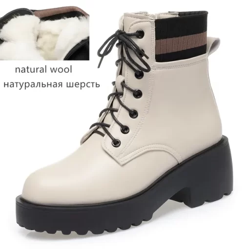 AIYUQI Women Winter Boots Large Size Fashion Wool Warm Genuine Leather Women Socks Boots Non Slip.jpg 640x640.jpg (1)