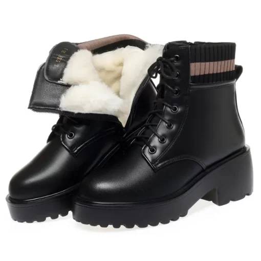 AIYUQI Women Winter Boots Large Size Fashion Wool Warm Genuine Leather Women Socks Boots Non Slip.jpg 640x640.jpg