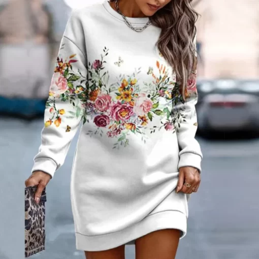 Autumn Casual Sweatshirt Dress Women Fashion O Neck Long Sleeve Mini Dresses For Women Retro Pattern.jpg 640x640.jpg (4)