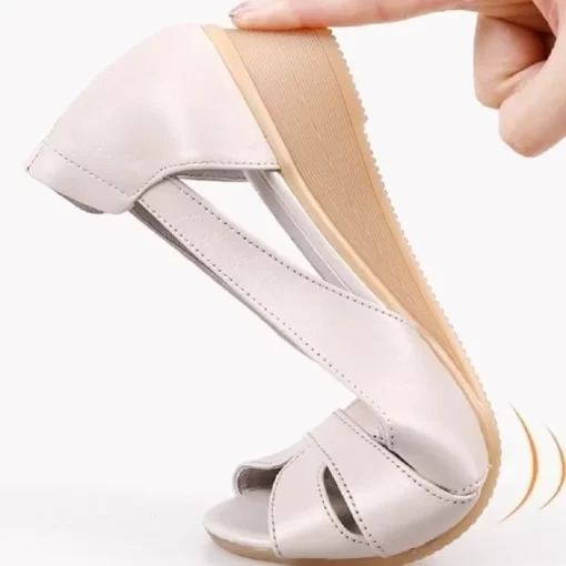 Fashion Sandals Woman Peep Toe Slip On Flats Summer Leather Sandle Casual Ballet Shoes Ladies Mom.jpg