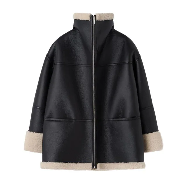Fashion Warm Leather Fur Coat Women 2023 Winter Long Sleeve Chic Velvet Lapels Coats Female Street.jpg 640x640.jpg