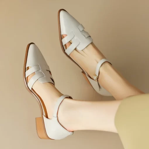 Fashion Women Sandals Slides Pointed Toe Ladies Sandals Mid Heels Ankle buckle Elegant Party Pumps Shoes.jpg 640x640.jpg (1)