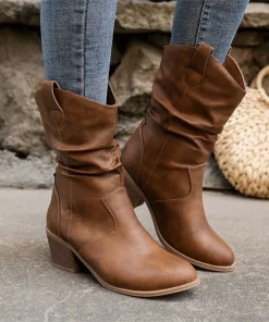 Female Western Boots Cowboy Boots Women Plested Women Ankle Boots Pu Leather Shoes Autumn Boots Women.jpg (4)