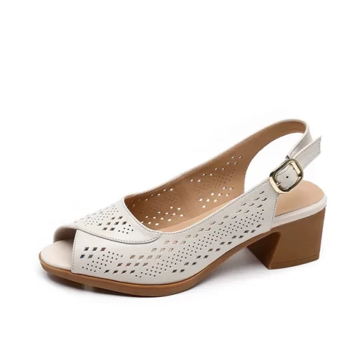GKTINOO 2023 Open Toe Hollow Summer Shoes Woman Genuine Leather Sandals Med Heels Dress Sandals Ladies.jpg 640x640.jpg (1)