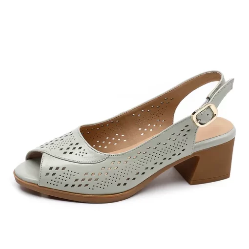 GKTINOO 2023 Open Toe Hollow Summer Shoes Woman Genuine Leather Sandals Med Heels Dress Sandals Ladies.jpg 640x640.jpg (2)