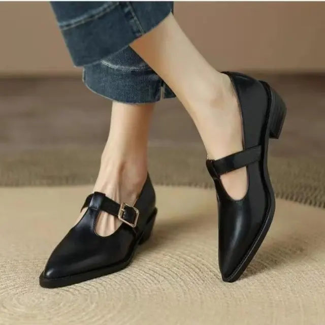 Ladies Shoes 2023 New Mary Janes Women s High Heels Fashion Buckle Strap Office and Career.jpg 640x640.jpg (1)