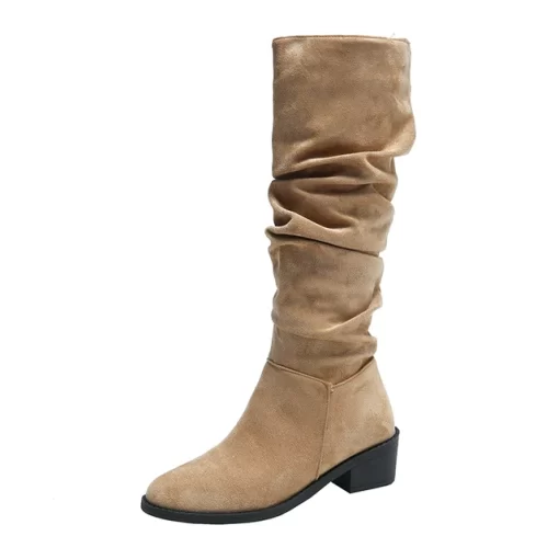 Ladies Western Boots 2023 New Platform Women s Knee High Boots Fashion Outdoor Casual Blue Cowboy.jpg 640x640.jpg (1)