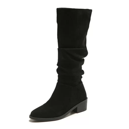 Ladies Western Boots 2023 New Platform Women s Knee High Boots Fashion Outdoor Casual Blue Cowboy.jpg 640x640.jpg (2)