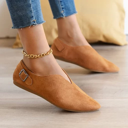 New casual Loafers Women Shoes 2023 Spring Summer Soft Fashion Flats Zapatos Women Pointed Toe Shallow.jpg 640x640.jpg (1)