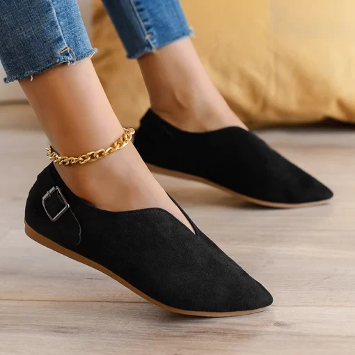 New casual Loafers Women Shoes 2023 Spring Summer Soft Fashion Flats Zapatos Women Pointed Toe Shallow.jpg 640x640.jpg (2)