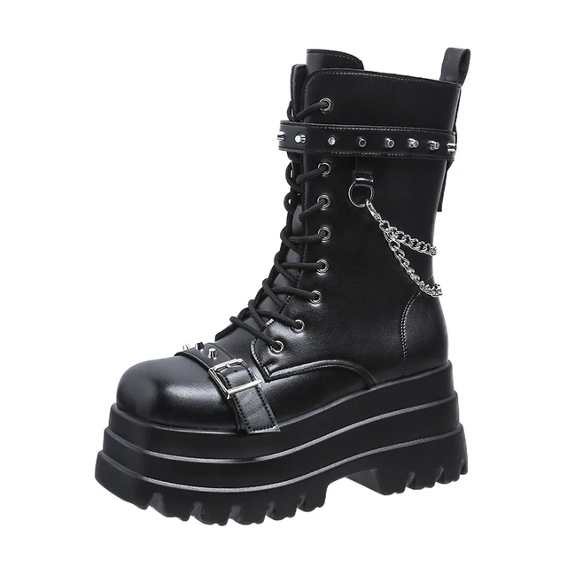 Platform Thick Gothic Boots Lady Buckle Autumn Shoes Women Wedges Knee High Boots Punk Street Cosplay.jpg 640x640.jpg