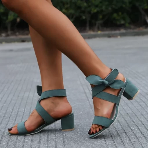 Summer Luxury Design Women s Sandals Fashion Bow High Heels Women Sandals Sexy Open Toe Square.jpg (3)